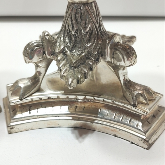 Judaica Shabbat Sabbath Polish silver plated candlesticks - Picture 2 of 10